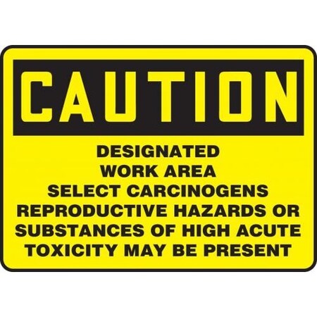 Accuform Safety Sign, MCAW625VP MCAW625VP